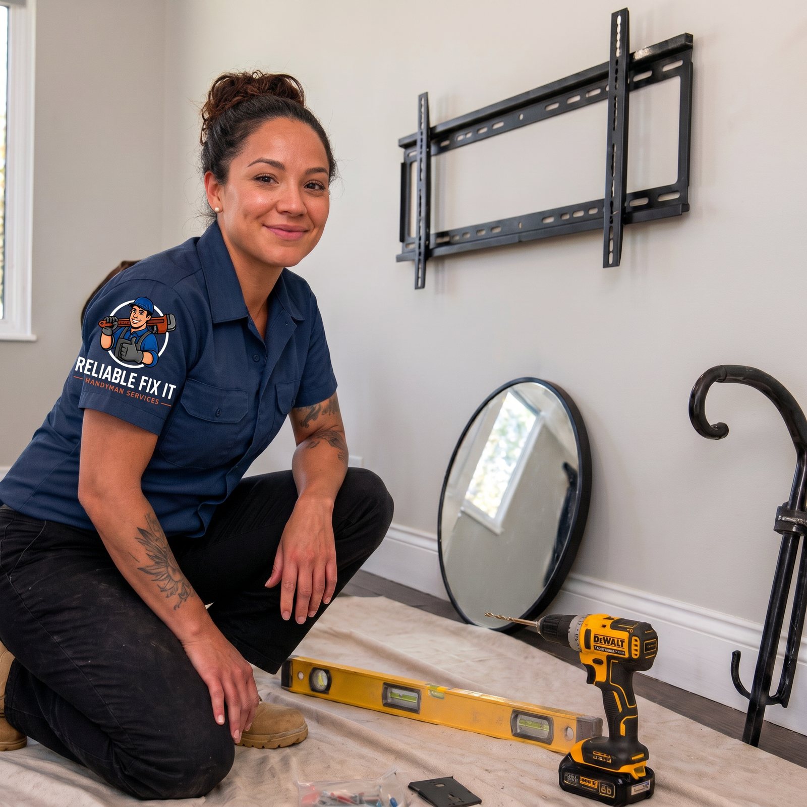 Installation & Mounting handyman work by Reliable Fix It in Oakville